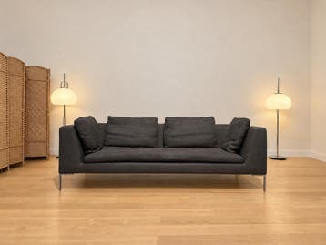 TER STOFFERING BB Italia Charles 3-Zits + GARANTIE, Design Bank Bankstel Zetel 3-Zits B&B Italia, 75 tot 100 cm, Ophalen of Verzenden