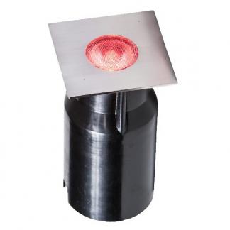 Vlonder spot | Heissner | 3 W (RVS, RGB licht, Vierkant), Verzenden, Nieuw