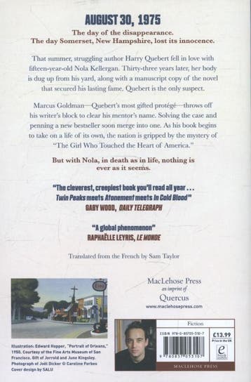 The Truth about the Harry Quebert Affair 9780857053107, Verzenden, Gelezen, Joel Dicker