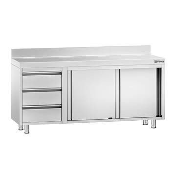 GGM Gastro | Gesloten RVS werktafel PREMIUM - 1800x700mm - |, Verzenden, Nieuw in verpakking, Meubilair
