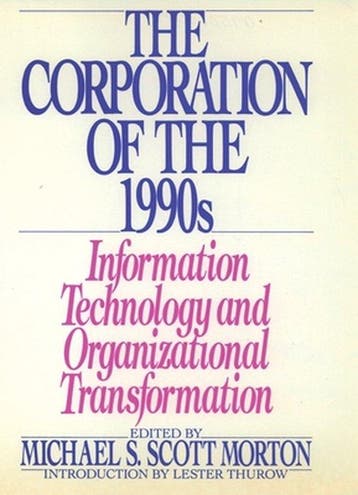 Corporation Of The 1990S - Michael S. Scott Morton, Boeken, Verzenden, Gelezen, Michael S. Scott Morton