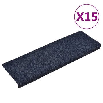 vidaXL Trapmatten zelfklevend 15 stuks 65x21x4 cm blauw, Verzenden, Nieuw