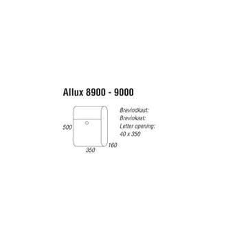 Allux 8900 wandbrievenbus staal - gegalvaniseerd, Verzenden, Nieuw