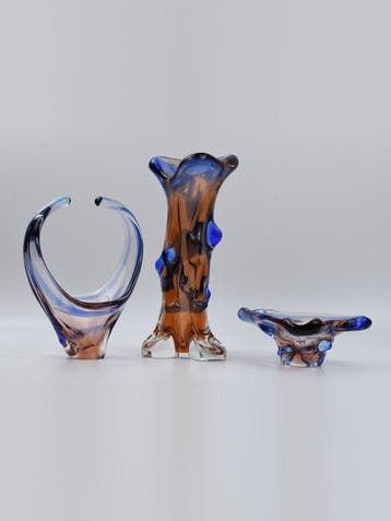 Vaas (3) - Glas - K. Zemek - Niagara set