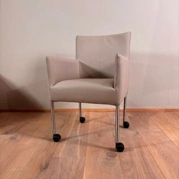 Leren eetkamerstoel Desire, Toledo Mastic - Outlet, Huis en Inrichting, Stoelen, Ophalen of Verzenden, Nieuw, Leer, Eén