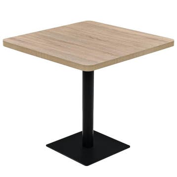 Bistrotafel eiken 80x80cm - Zakelijke deal: 47% korting, Vierkant, Tot twee personen, Zo goed als nieuw, Overige houtsoorten