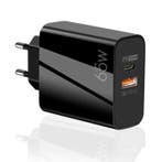 65W GaN Stekkerlader - Dual Port PD / Quick Charge 3.0 -, Verzenden, Nieuw