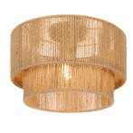 Landelijke plafondlamp bruin, Selena, Ophalen of Verzenden, Nieuw, Metaal, Landelijk