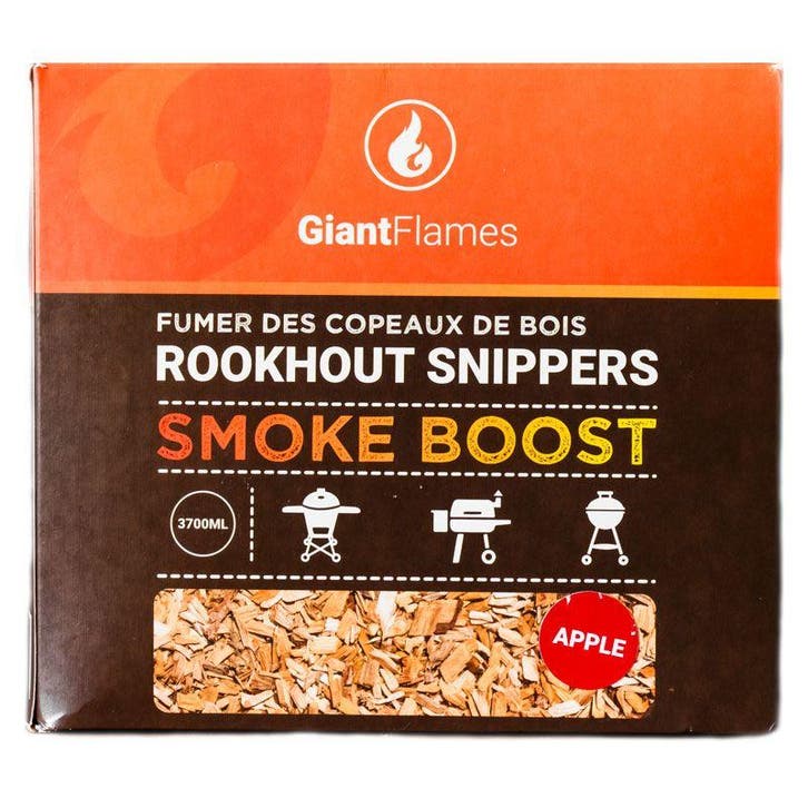 Giant Flames BBQ rookhout doos snippers apple, Tuin en Terras, Houtskoolbarbecues, Ophalen of Verzenden