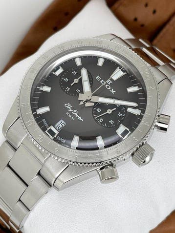 Edox - Skydiver Limited Edition Chronograph - 10116-3-GRIDN, Sieraden, Tassen en Uiterlijk, Horloges | Heren, Nieuw
