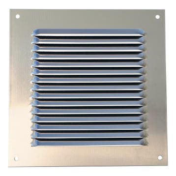 Buitenluchtrooster aluminium 200 x 200mm (1L-2020A), Verzenden, Nieuw
