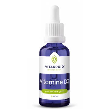 Vitakruid Vitamine D3 Druppels - 30ml, Ophalen of Verzenden, Nieuw, Overige typen