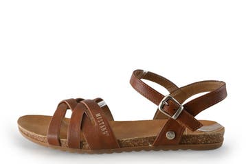 Mustang Sandalen in maat 41 Cognac, Kleding | Dames, Overige kleuren, Verzenden, Sandalen of Muiltjes, Zo goed als nieuw