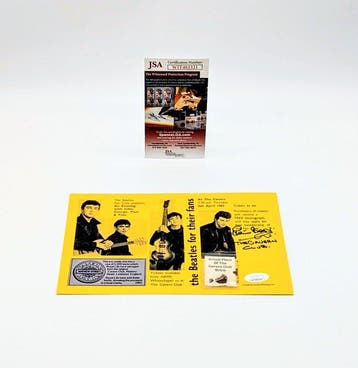 Beatles - Pete Best tekende de flyer van The Cavern Club,, Nieuw in verpakking