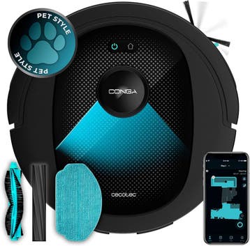 Conga 8490 Robotstofzuiger & Dweil - Nu 59% voordeliger, Gebruikt, Ophalen of Verzenden, Robotstofzuiger, Minder dan 1200 watt