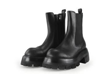 Jeffrey Campbell Enkellaarzen in maat 39 Zwart, Verzenden, Zwart, Lage of Enkellaarzen, Zo goed als nieuw