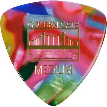 Golden Gate Triangle Clown Barf plectrum Medium 1.0 mm -pack, Muziek en Instrumenten, Instrumenten | Toebehoren, Ophalen of Verzenden