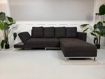 Brühl Fourtwo Sofa Stof Slaapbank Four Two Bruin Multifuncti, Driepersoons, Ophalen of Verzenden, Zo goed als nieuw, Rechte bank