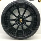 Porsche Boxster/Cayman (981/982) 20 Classic II zwart +banden, Auto-onderdelen, Banden en Velgen, Ophalen, Gebruikt, 265 mm, Banden en Velgen