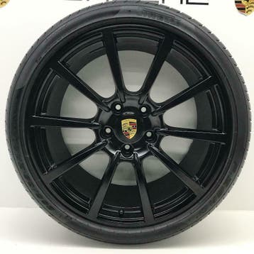Porsche Boxster/Cayman (981/982) 20 Classic II zwart +banden, Ophalen, Gebruikt, 265 mm, Banden en Velgen