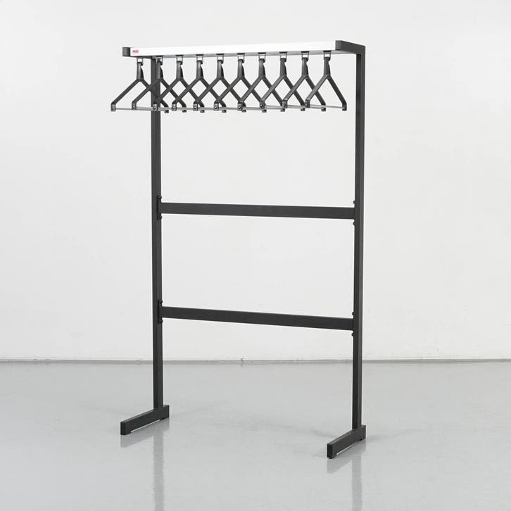 Garderobe Van Esch - Zwart - 169 x 100 cm - 10 hangers, Huis en Inrichting, Woonaccessoires | Kapstokken, Ophalen of Verzenden