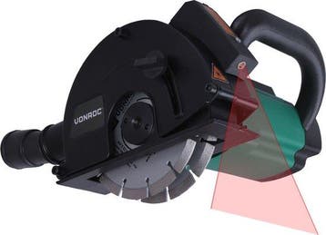 2dekans | VONROC Muurfrees – Sleuvenfrees + laser – 1700W –, Ophalen of Verzenden, Zo goed als nieuw