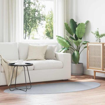 vidaXL Tapijt HUARTE Grijs 100 x 200 cm Polyester, Verzenden, Nieuw, Grijs
