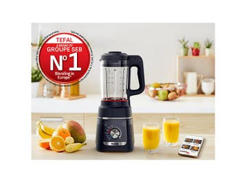 Tefal -  Blendforce Cook 1.5l Blender  - Zwart, Verzenden, Nieuw, Blender