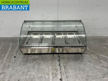 RVS Saro Warmhoudvitrine 46 liter 230V Horeca, Ophalen of Verzenden, Nieuw zonder verpakking