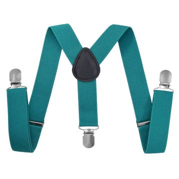 Fako Fashion - Kinder Bretels - Effen - 65cm - Aqua, Kinderen en Baby's, Verzenden, Nieuw