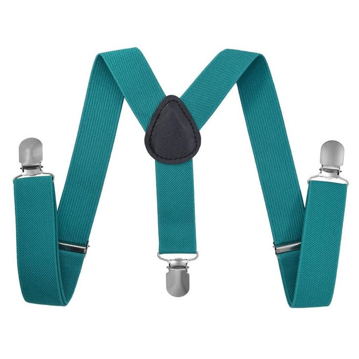 Fako Fashion - Kinder Bretels - Effen - 65cm - Aqua, Kinderen en Baby's, Kinderkleding | Overige, Verzenden