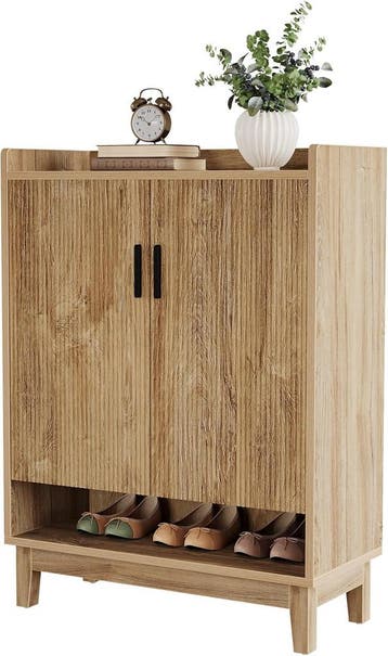 Schoenenkast - Schoenenrek - 80x35x110 cm - Bruin - Tribesig, Verzenden, Zo goed als nieuw