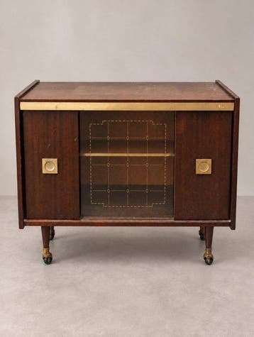 Bar - Hout - Vintage uit de midden twintigste eeuw