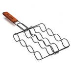 BBQ grillrooster | Vaggan (Houten handvat, Zwart), Tuin en Terras, Barbecue-accessoires, Verzenden, Nieuw, Gardalux