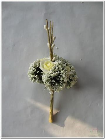 Corsage Miniroos New Style Pick Creme, Ophalen of Verzenden, Nieuw