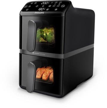 Philips Dual-Stacked Dubbele Airfryer 4000 Series – NA460/00, Verzenden, Nieuw