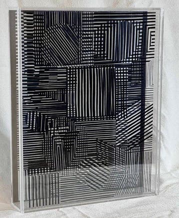Victor Vasarely (1906-1997) - sculptuur, Tower - 30.5 cm -, Antiek en Kunst