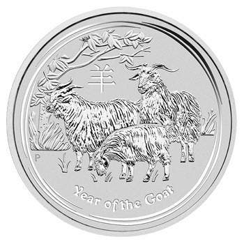 Lunar II - Year of the Goat 10 kg 2015, Verzenden, Losse munt, Zilver