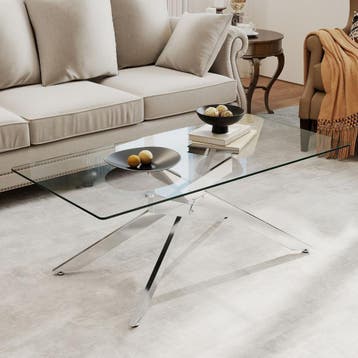 2dekans | Coast Salontafel - gehard glas - modern design -, Huis en Inrichting, Ophalen of Verzenden, Zo goed als nieuw