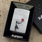 Zippo - Armor Heavy Wall Lighter – Girl with Heart Balloon, Nieuw