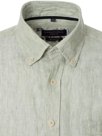 Linnen Casa Moda Groen Overhemd Button Down Boord, Verzenden, Nieuw, Groen