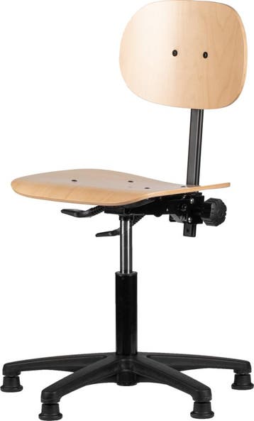Werkstoel Loketstoel Instelbaar 41-56cm Hout, Ophalen of Verzenden, Nieuw