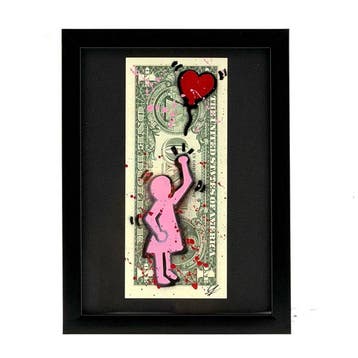 WhyCreationz (XX-XXI) - Haring Girl with the Balloon (Banksy, Antiek en Kunst