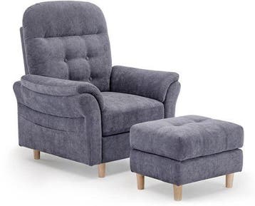 Fauteuil met armleuning - Relaxfauteuil - Relaxstoel - Grijs, Verzenden, Zo goed als nieuw