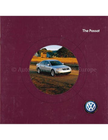 2004 VOLKSWAGEN PASSAT BROCHURE ENGELS, Nieuw, Volkswagen, Author