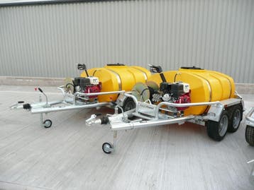 Mobiele hogedrukreinger 200 Bar 15 Ltr/pm, 1140 ltr inhoud., Ophalen