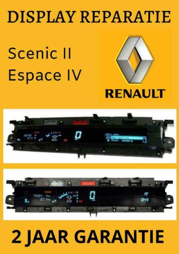 Dashboard Renault Scenic II Espace IV - Reparatie Service, Auto-onderdelen, Ophalen of Verzenden, Gereviseerd, Renault