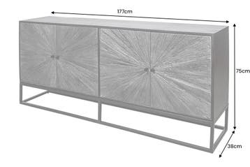 Massief dressoir BARRACUDA 180cm bruin mangohout met, Ophalen of Verzenden, Nieuw