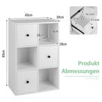 2dekans | Coast Boekenkast Wit – 60 x 30 x 89 cm – 3 Open, Huis en Inrichting, Ophalen of Verzenden, Zo goed als nieuw