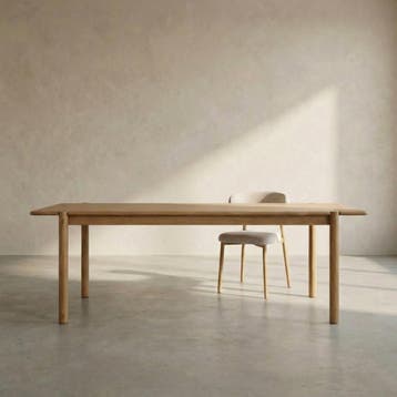 *WOONWINKEL* Eiken Eettafel Rechthoekig 240x95 Cm, Verzenden, Nieuw